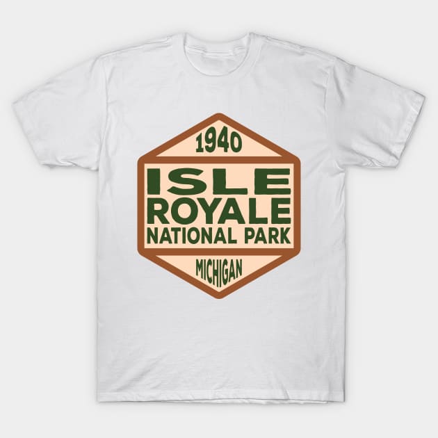 Isle Royale National Park badge T-Shirt by nylebuss